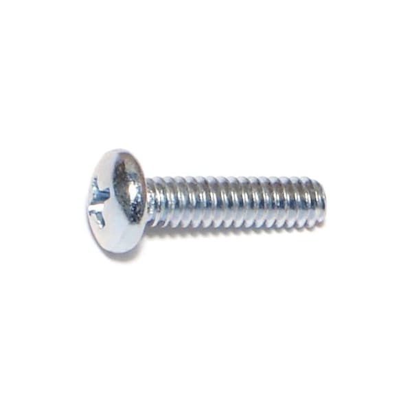 Midwest Fastener #10-24 x 3/4 in Phillips Pan Machine Screw, Zinc Plated Steel, 100 PK 07338 - main